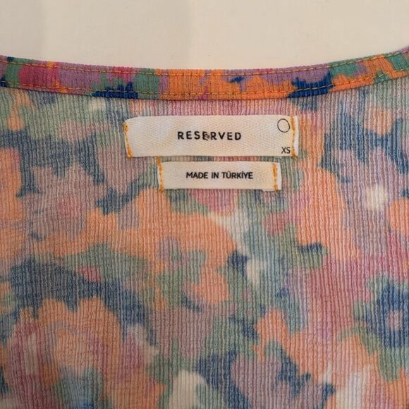 Reserved Floral Print Dress, Size XS - Picture 9 of 9